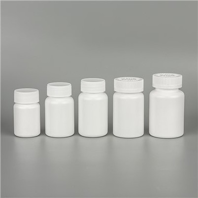 HDPE White Capsule Tablet Plastic Bottle