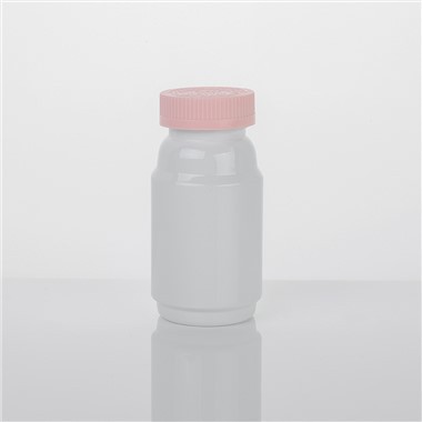 Big Belly White Plastic Calcium Tablet Refill Bottle